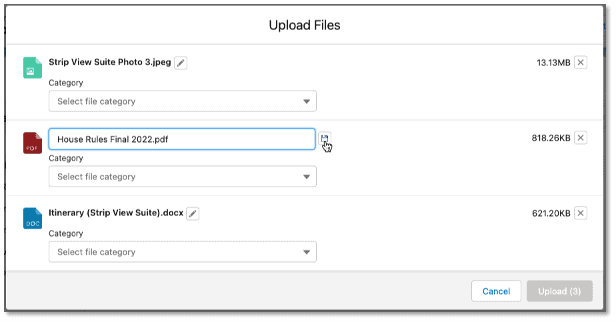 upload the file a new file