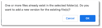 new version confirmation