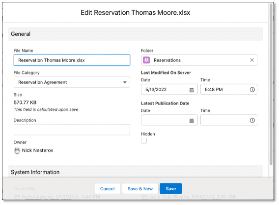 edit file details