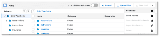 files and folder group actions