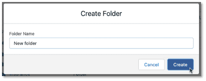 create a folder